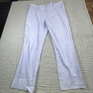 Vineyard Vines Breaker Pants Men's 38x30 Light Blue Golf Dress Pant White Spot
